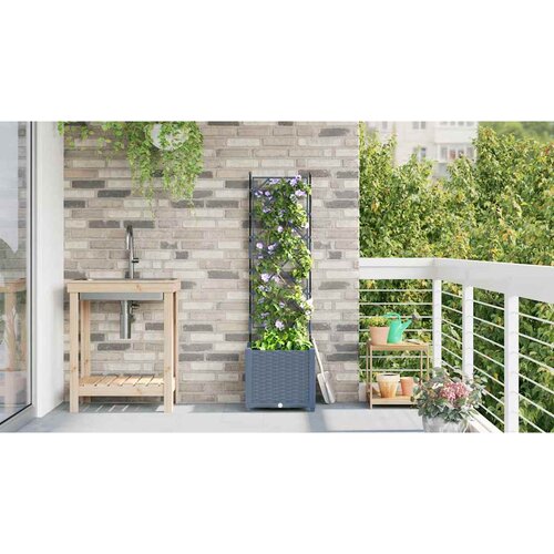  Vrtna saksija Svijetlo siva 40 x 40 x 143 cm Plastika Slike