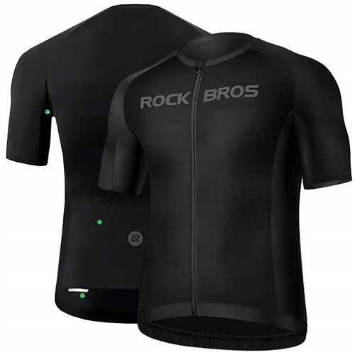 ROCKBROS KOLESARSKI DRES S KRATKIMI ROKAVI L ČRN PROFESIONALNO UDOBEN, (22007670) Slike