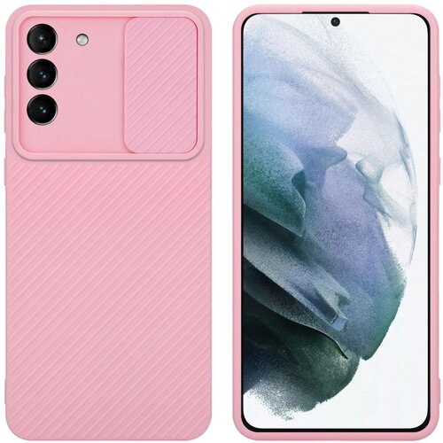  Ohišje, združljiv s Samsungom v Bonbon Pink - Zaščitni pokrov, narejen iz fleksibilnega silikona TPU in z zaščito pred kamero, (20603837) Cene