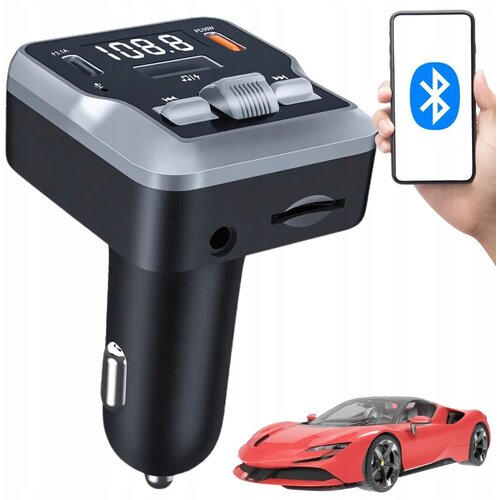  Auto bluetooth 5.3 fm transmiter 2x usb lcd 12-24v sd Cene