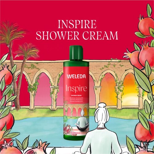 Weleda Inspire kremasti gel za tu&amp;scaron;iranje - nar - 400 ml Slike