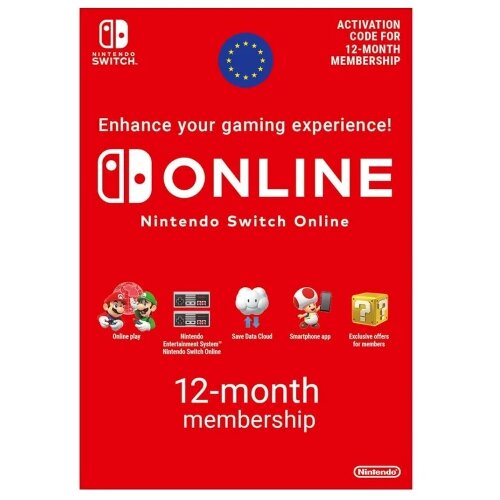 NINTENDO SWITCH Online Individual Membership 12 Months - Nintendo Key - Europe Slike