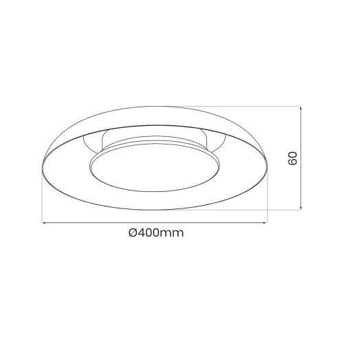  LED stropno svetlo PIATTINO LED/30W/230V 3000/4000/6000K prečnika 40 cm, belo Slike