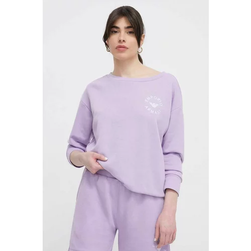 Emporio Armani Underwear Majica za na plažo vijolična barva