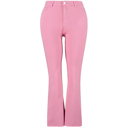 Trendyol Curve Plus Size Jeans - Pink - Slim