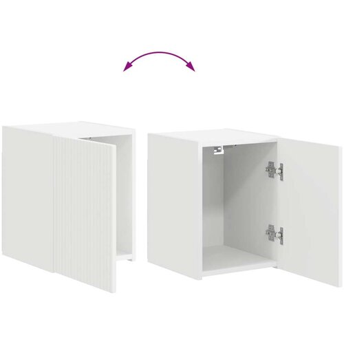  Komplet TV omaric 4 pcs Bela Konstruiran les - - Bela - 61.16 - 30 x 31 x 60 cm - 2025-vidaXL-Uvoz_2 Slike