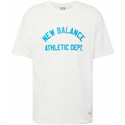 New Balance Majica azur / bela