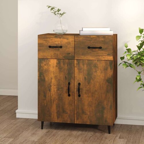  Komoda boja dimljenog hrasta 69 5x34x90 cm konstruirano drvo Cijene