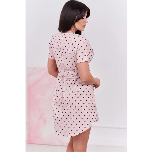 Kesi Spotted dress powder pink Cene
