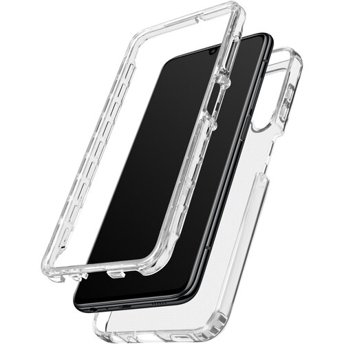 AVIZAR Hibridni ovitek za Samsung Galaxy A22, odporen na udarce in proti zdrsu, s konturo zaslona - prozoren, (20629757) Cene