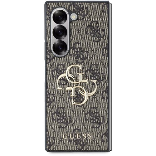 Guess Hrbtni ovitek za Samsung Galaxy Z Fold 6 z vzorcem 4G Elegant, Rjava, (21749327) Slike