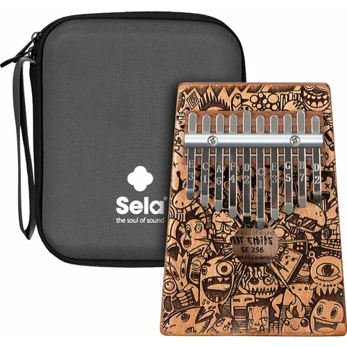 Sela Art Series Kalimba 10 Little Monster Laser Kalimba