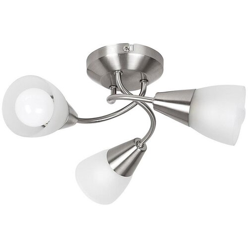 Rabalux connor plafonska lampa, saten hrom/ opal staklo, E14 3X 40W Slike