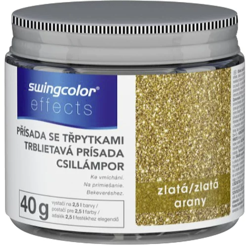 SWINGCOLOR Bleščice za zidno barvo Swingcolor (zlate, 40 g)