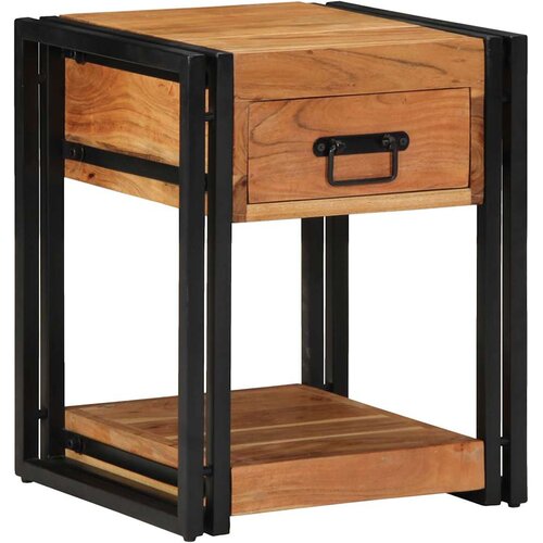  Noćni ormar 2 pcs Smeđa 40 x 40 x 50 cm Čvrsto drvo akacije Cene