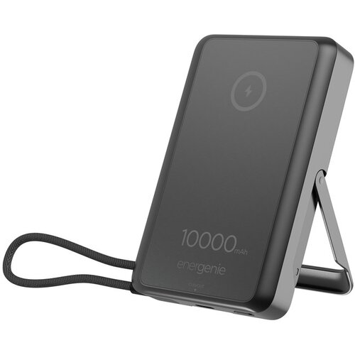 Gembird PB10-WPC15MS-01 Magnetic wireless powerbank with integrated stand, 15W, 10000 mAh, black Cijene