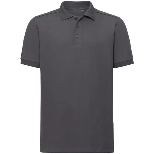 RUSSELL Men's T-shirt Tailored Stretch Polo R567M 95% smooth cotton ring-spun 5% Lycra 205g/210g