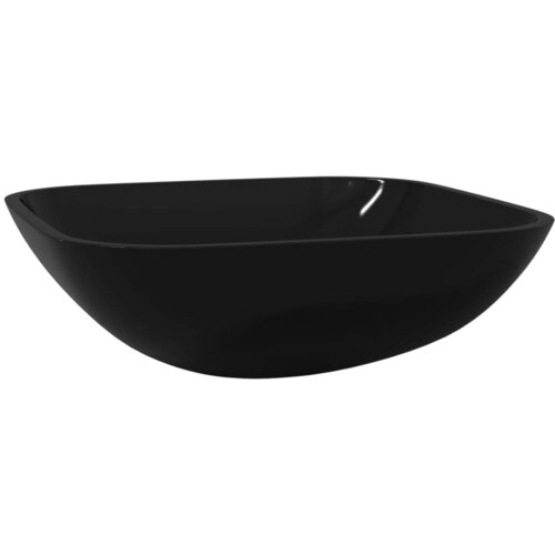 Maison Chic Steklen Umivalnik - Kopalna umivalnik - Lavabo 42x42x14 cm črne barve, (21684994) Cene