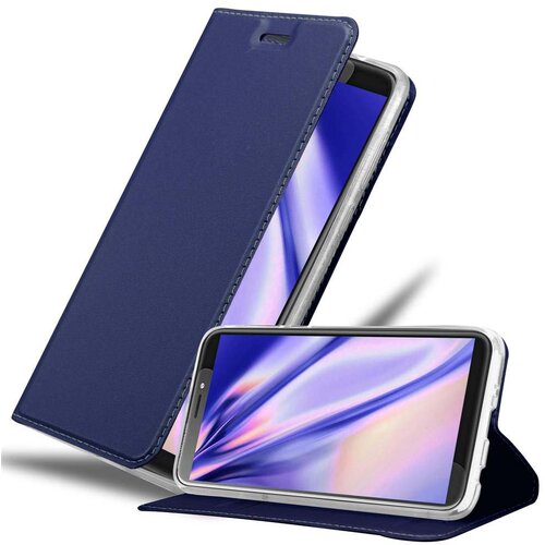 Cadorabo Ohi&scaron;je, združljivo z HTC Desire 12 PLUS v klasična temno modra - Za&scaron;čitni ovitek z magnetnim zapiranjem, stoječo funkcijo in režo za kartice, (20562305) Cene