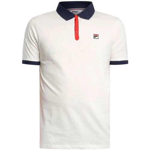 Fila Panatta 2 Polo Shirt Gardenia/ Navy/ Red Plava Slike