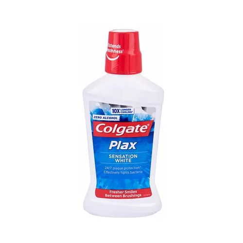 Colgate plax Sensation White vodica za usta bez alkohola protiv stvaranja plaka 500 ml