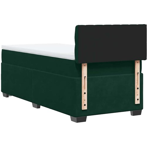 Box spring krevet s madracem tamnozeleni 100x200 cm bar&amp;scaron;unasti Slike