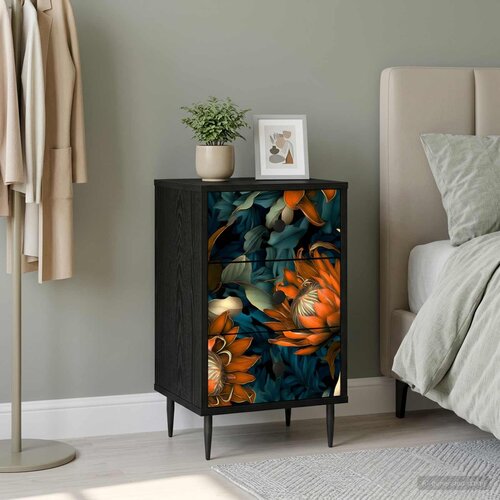  Noćni ormar LOCHEM Crni hrast 36 x 33 x 61 cm Konstruirano drvo Cijene