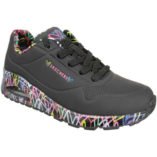 Skechers Nizke superge Uno loving love Črna Slike