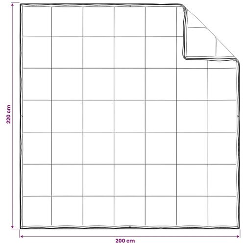  Set deka 3 kom. 200 x 220 cm Sve sezone Bambus Bijela - 200 x 220 cm 65 x 65 cm Slike