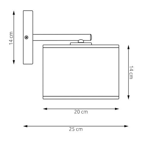  Zidna lampa ECO 1xE27/15W/230V bež/ratan Slike
