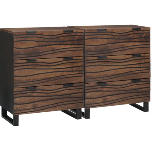  Komplet stranske omare s predalom 2 pcs Oreh 60 x 33,5 x 75 cm, (5000217924) Cene