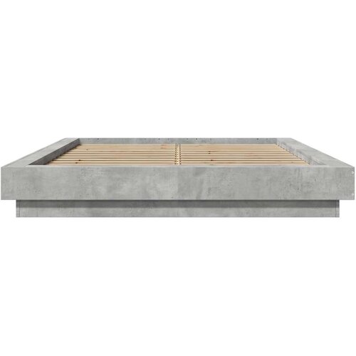 VidaXL Okvir kreveta siva boja betona 120x200 cm od konstruiranog drva Slike