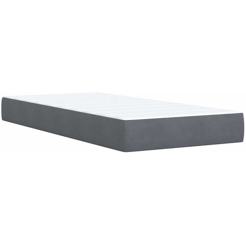  Krevet od pjene s madracem i LED-om Tamnosiva 160 x 200 cm Slike