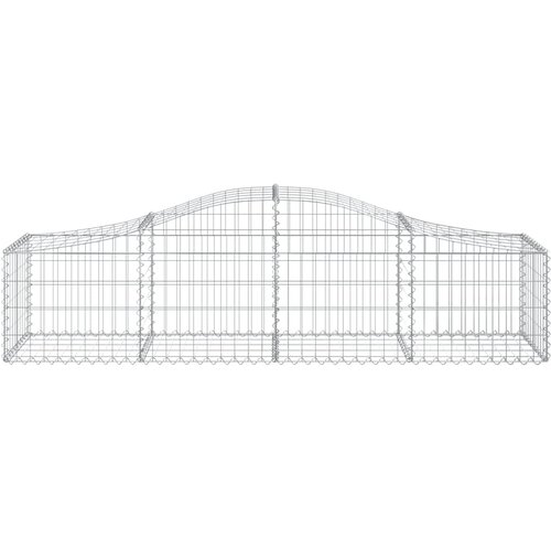  Lučne gabionske ko&amp;scaron;are 13 kom 200x50x40/60 cm pocinčano željezo Slike