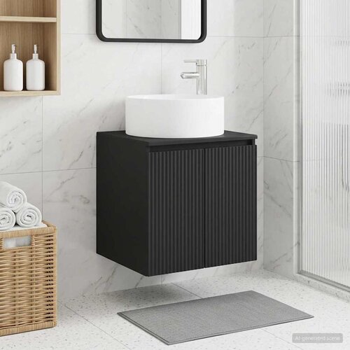  Umivaonik s policom za zid Crna 49,5 x 44,5 x 65,5 cm Cijene