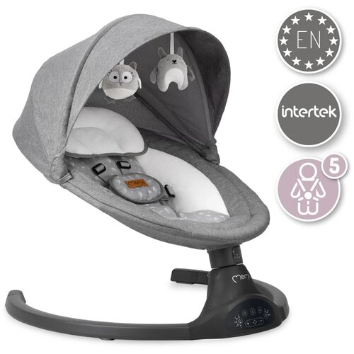 Momi njihalica za bebe Lami Dark Grey, 0-9kg Slike