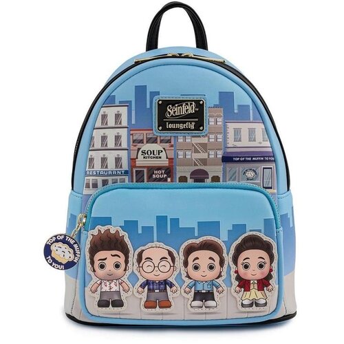 Loungefly seinfeld chibi city mini backpack Cene