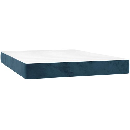  Krevet box spring s madracem LED tamnoplavi 140x200 cm bar&amp;scaron;un Slike