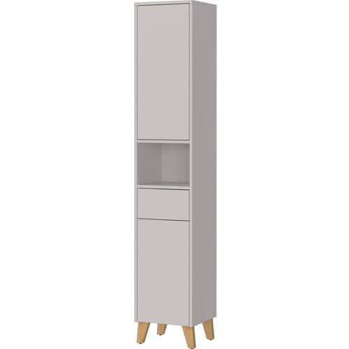 Germania Krem visok kupaonski ormarić u mat dekoru 33x181 cm Arnea &amp;ndash; Slike
