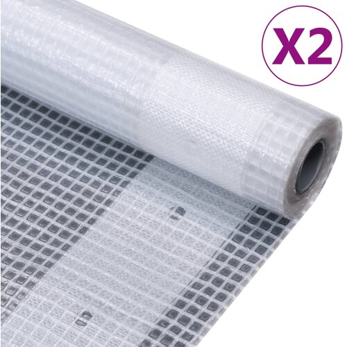 vidaXL Leno ponjava 2 kosa 260 g/m&sup2; 3x5 m bela, (20821539) Cene