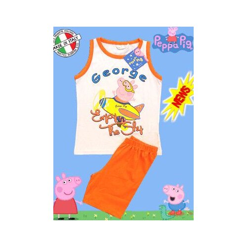 Komplet Pujsa Pepa -PEPPA PIG v oranžni barvi Slike