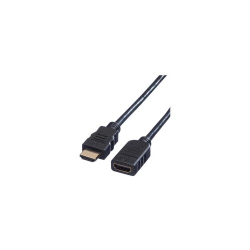 Value HDMI produžetak HDMI A utikač, HDMI A utičnica 2.00 m crna 11.99.5575 sa zaštitom HDMI kabel Cijene