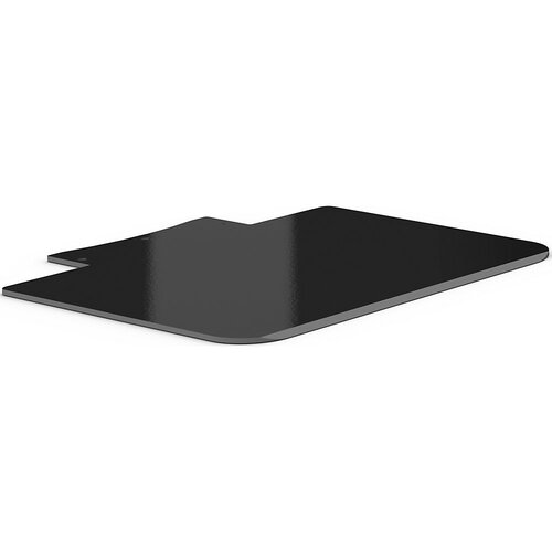 eurokraft pro Nakladalna površina za voziček, ŠxG 450 x 350 mm, intenzivno črne barve RAL 9005, z luknjami Cene