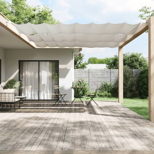 The Living Store Vertikalna markiza bela 140x420 cm tkanina oxford - Vertikalna Markiza, (21750609) Cene
