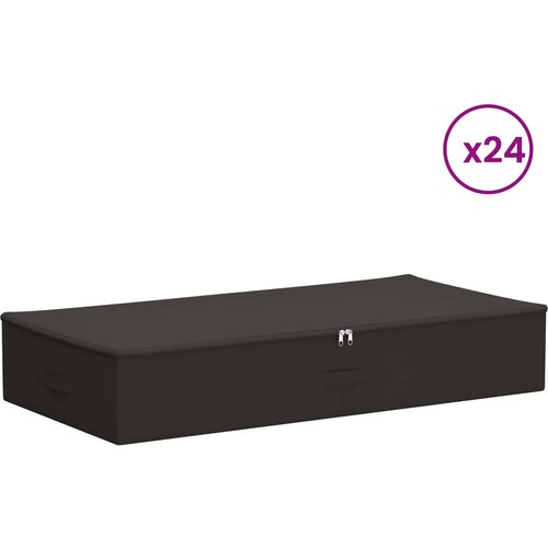  Kutija za spremanje 24 pcs Antracit 100 x 50 x 18 cm Slike