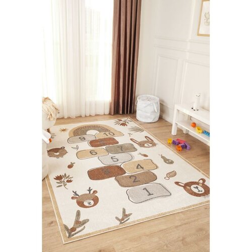 Conceptum Hypnose Bohem Kids Seksek - Tepih u krem i sivoj boji (80 x 300 cm) Cene