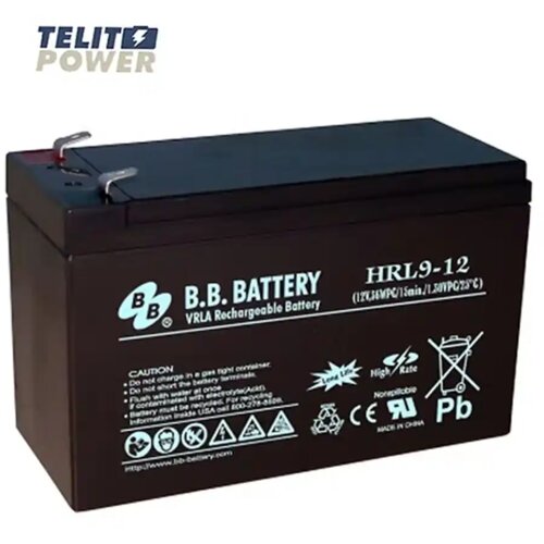 B&amp;amp;B BATTERY Baterija za UPS 12V 9Ah HRL9-12 BB terminal T2 Slike