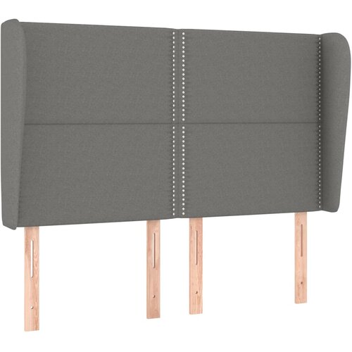 Maison Chic vzglavna omarica - nočna omarica - posteljna omarica z u&amp;scaron;esi temno sivo 147x23x118/128 cm blago, (21711917) Slike
