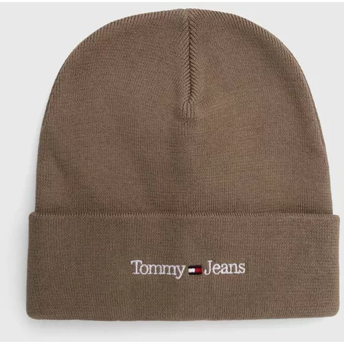 Tommy Jeans Kapa boja: bež, od tanke pletenine