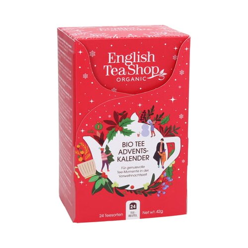 English Tea Shop Bio adventni koledar s čaji, rdeč Slike